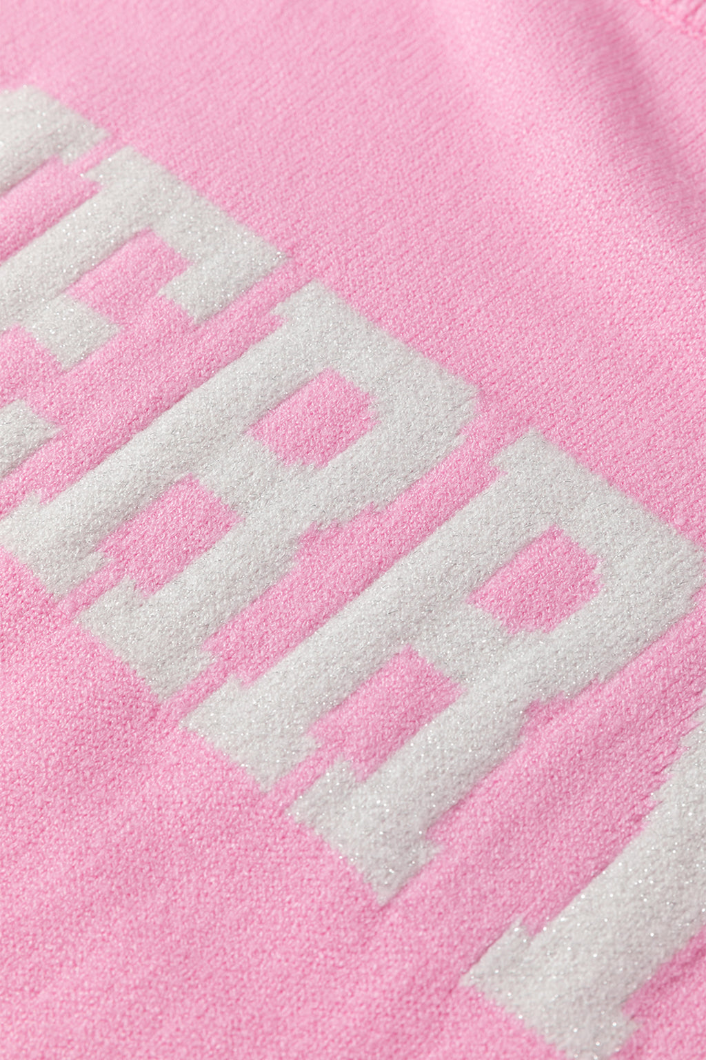 Bonbon MERRY Letter Pattern Christmas Raglan Sleeve Sweater