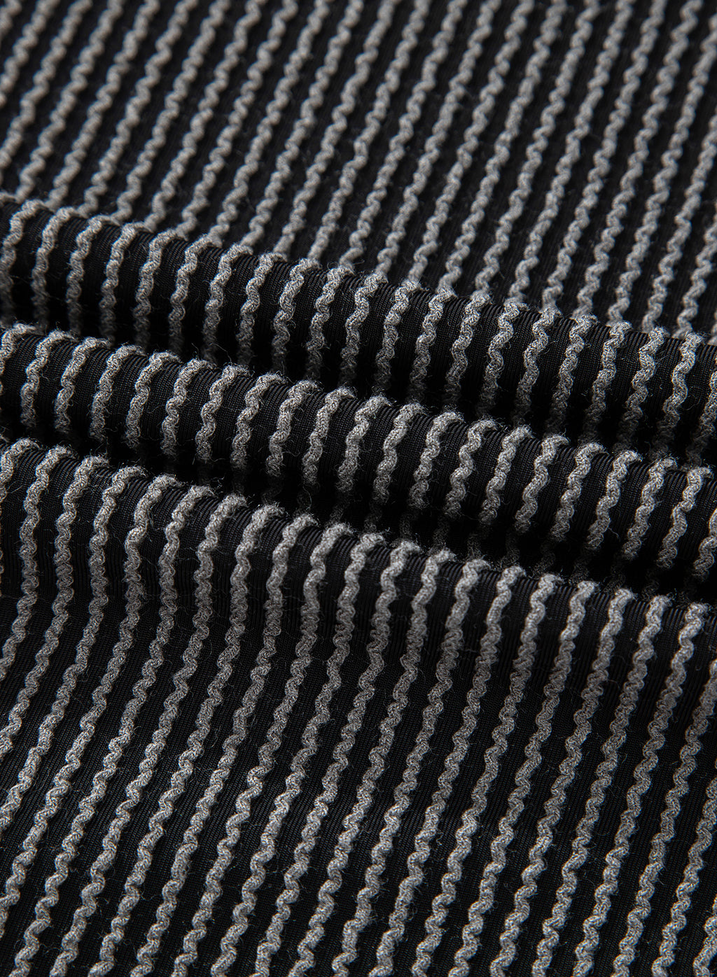 Dark Grey Corded Lantern Sleeve Top High Waist Ruffled Mini Skirt Set