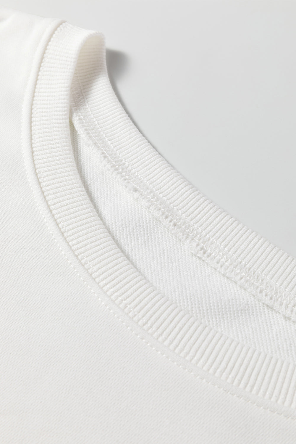 Beige Striped Drop Shoulder Round Neck Pullover and Jogger Pants Active Outfit